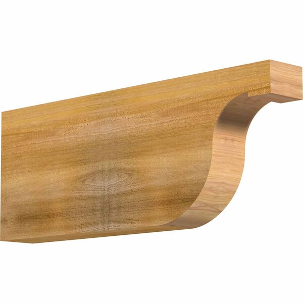 Ekena Millwork Del Monte Rough Sawn Rafter Tail, Western Red Cedar, 4"W x 12"H x 32"L RFT04X12X32DEL00RWR - main